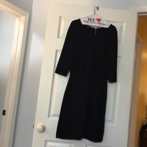 Talbots Navy blue sweater dress.